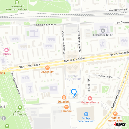 Карта торговых объектов